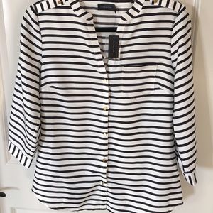 <SOLD> Button down striped shirt