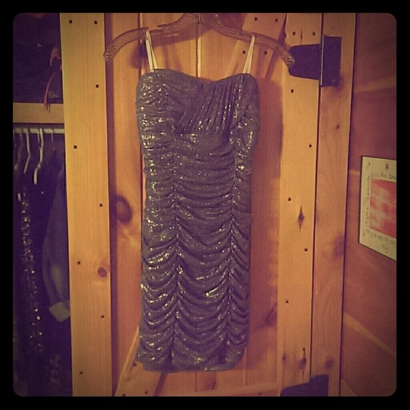 Silver Dress for a Homecoming or Snowball Dance