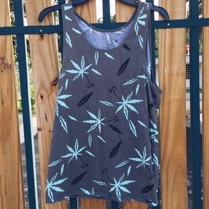 • Pacsun • weed print t shirt.