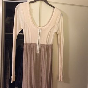 Free People long sleeve maxi dress XS