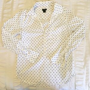 Polka Dot J. Crew Shirt