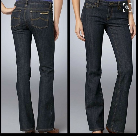 Michael kors Sausilito  boot cut dark denim jeans