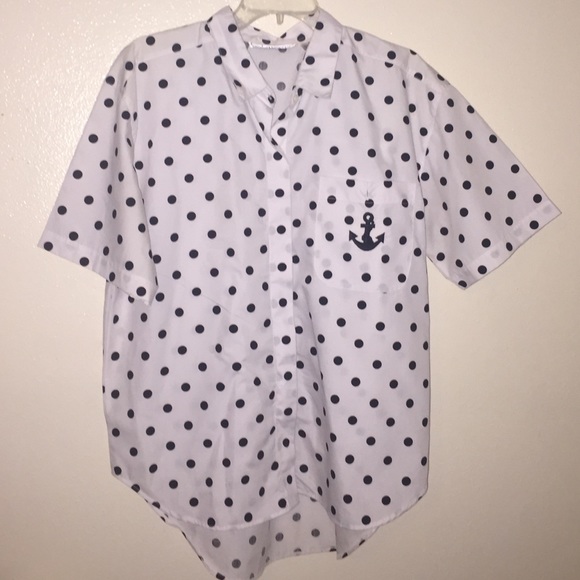 High low vintage blouse