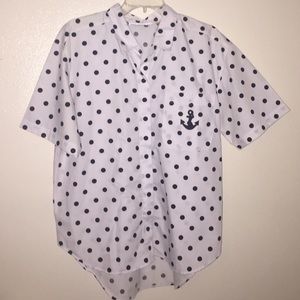 High low vintage blouse