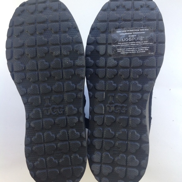 SOLD!!! NEW UGG ankle boots shearling black 6 or 7 - Picture 3 of 4