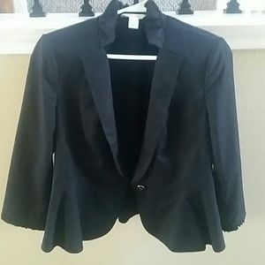WHBM 3/4 sleeve Black jacket, Sz 10