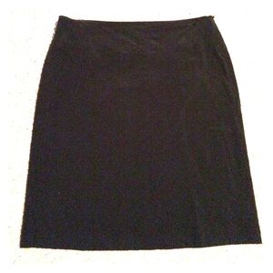 A-line knee length black Banana Republic skirt