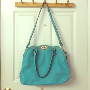 Turquoise studded purse