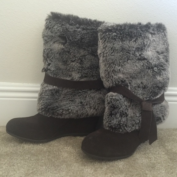 Heeled Fur Boots