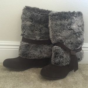 Heeled Fur Boots