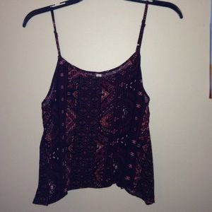 Maroon crop top