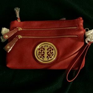 Red and gold purse