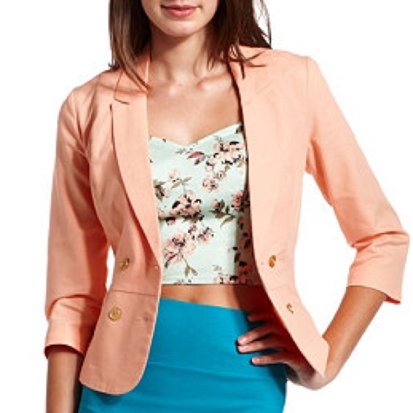 Peach Charlotte Russe blazer!