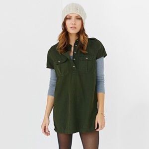 Green Cameron Utility Shirtdress