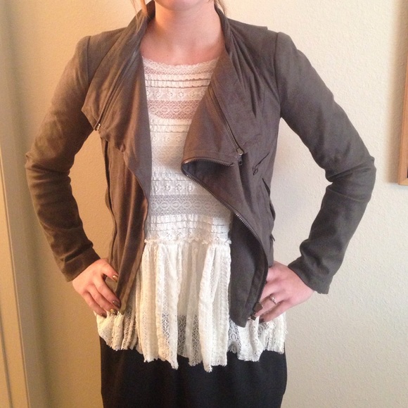 Grey bomber jacket!