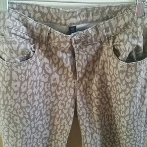 Gap leopard print skinny jeans, size 12/31R