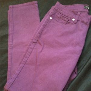Purple skinny jeans NWT