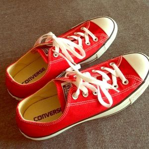 NEW Red Low Top Converse