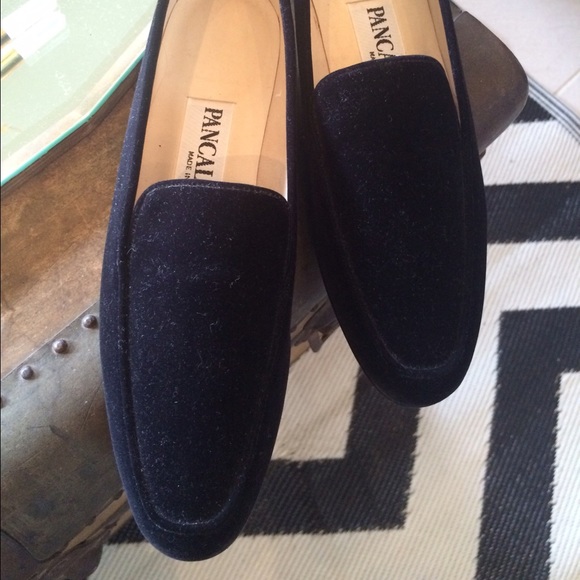 Velvet loafers, vintage in brand new condition!