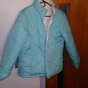 Faded Glory reversible blue and white jacket