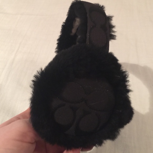Black coach ear muffs