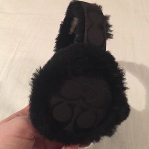 Black coach ear muffs