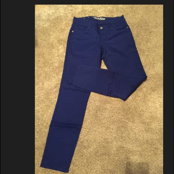 Old Navy blue rock star skinnies