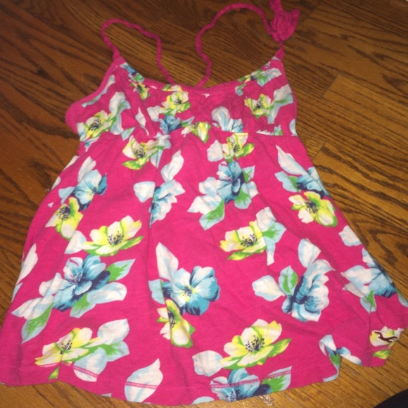 Hollister flower tank top