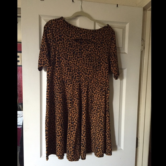 Cheetah Print Skater Dress