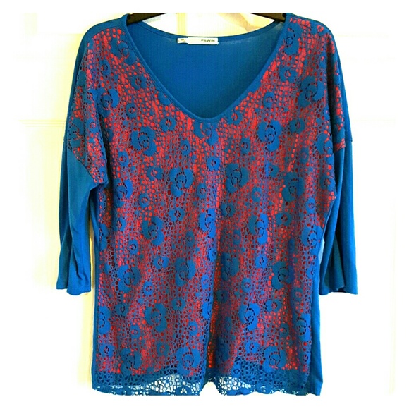 3/4 sleeve maurices top