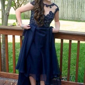 Navy Jovani Prom Dress