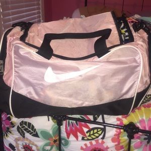 Nike bag pink and black