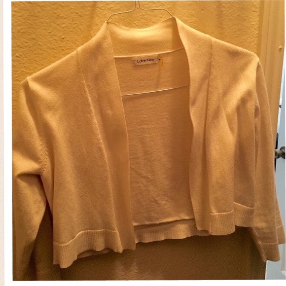 White Calvin Klein Cardigan