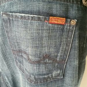 7 For All Mankind & A Pea In The Pod Denim Skirt