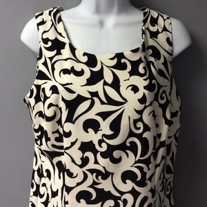 Black and white printed dress
