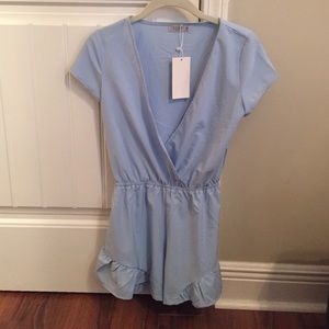 Blue Tobi Short Sleeve Romper