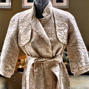 Vivian Tam ivory gold coats