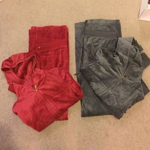 Victoria's Secret suede pant and jacket set