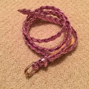🎉 Pink Metallic Belt