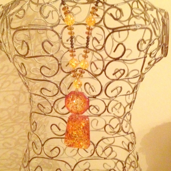 Amber Drop Necklace