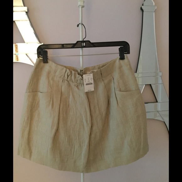 J Crew beige skirt.