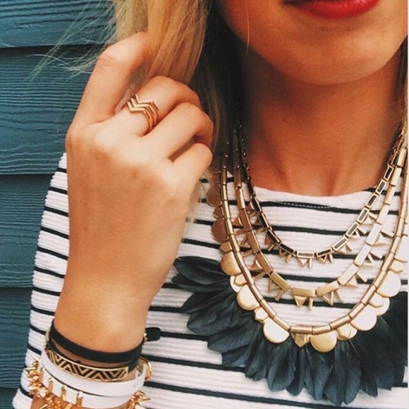 Stella & Dot Plume Necklace