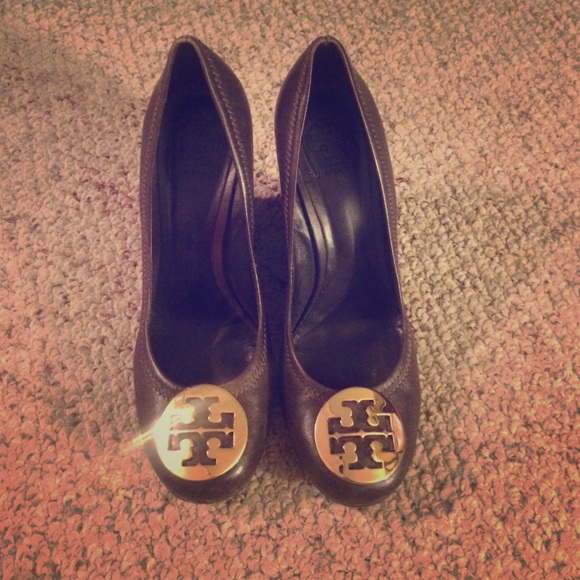 Tory Burch brown wedges