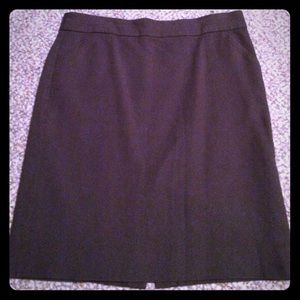 Charcoal J. Crew pencil skirt