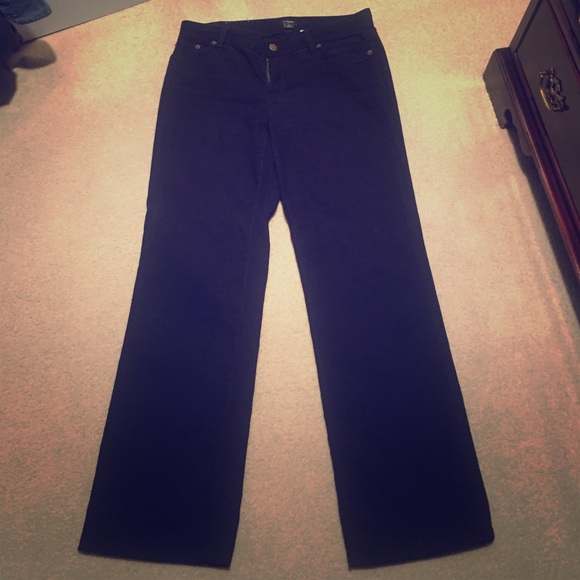 Black boot cut corduroy pants - Picture 1 of 3