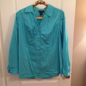 Lane Bryant button down blouse