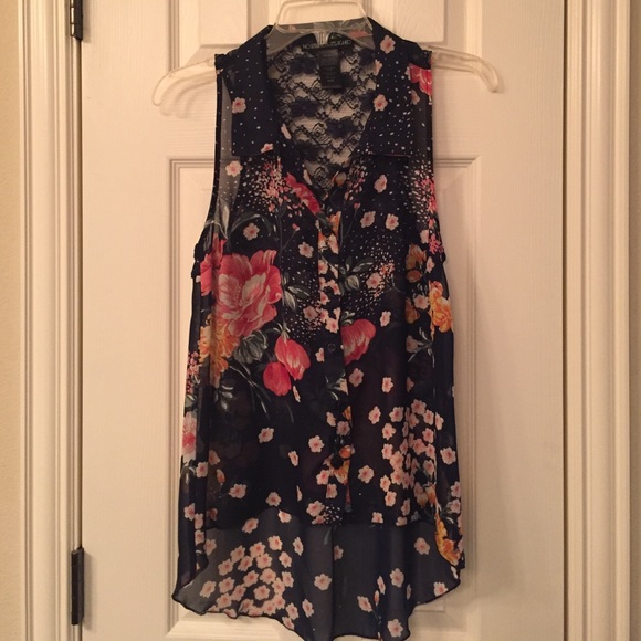 Floral High Low Top