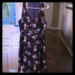 Pink, Black & White - Skulls and Roses Dress