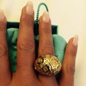 BRAND NEW KATE SPADE KESWICK LACE DOME GOLDEN RING