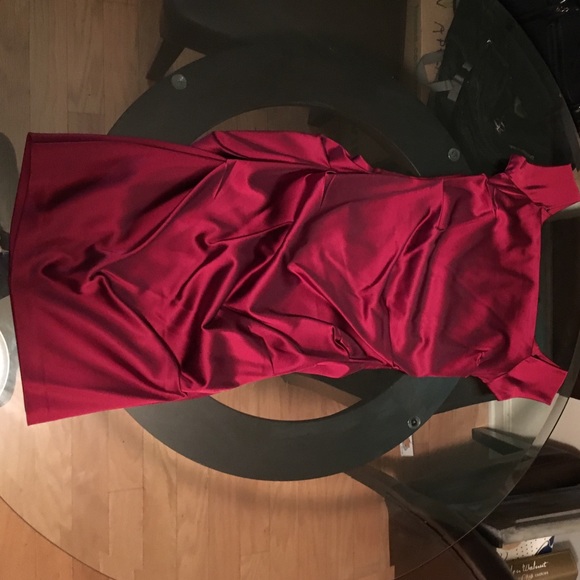 Rouched evening dress